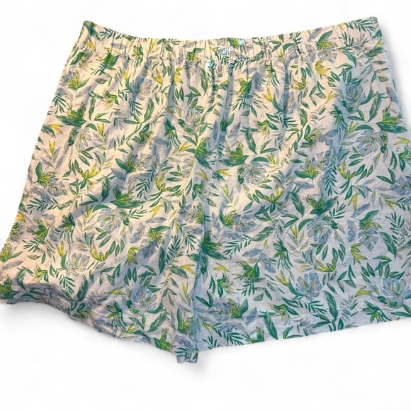 Ellen Tracy XL Linen-Blend Floral Skort - - Picture 7 of 10